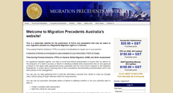 Desktop Screenshot of migrationprecedents.com.au